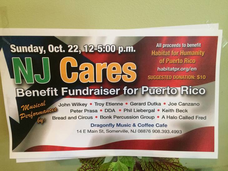 Dragonfly Cafe in Somerville Hosts Music Benefit for Puerto Rico