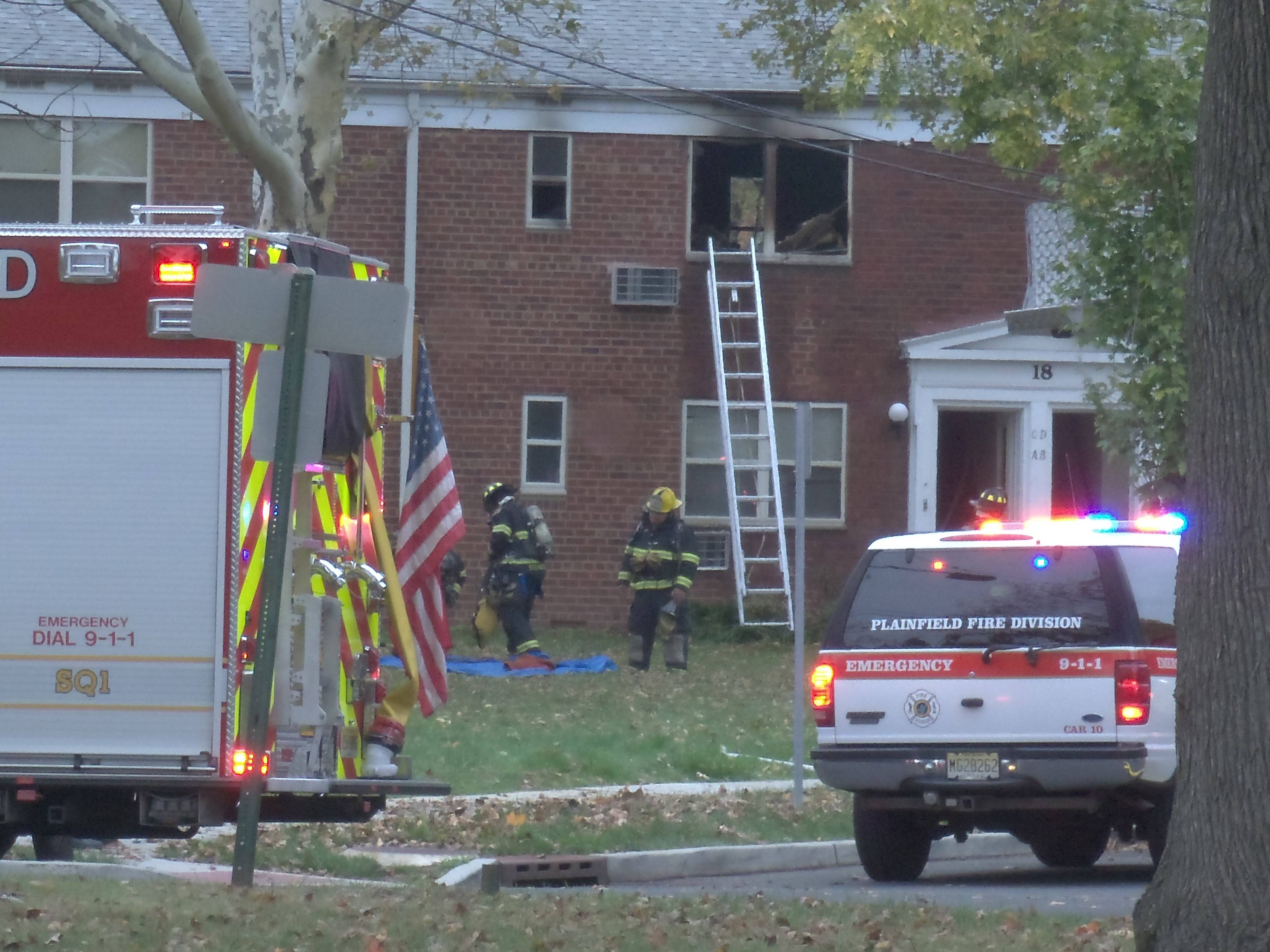 Plainfield Fire in Leland Gardens Apartment Wednesday Afternoon