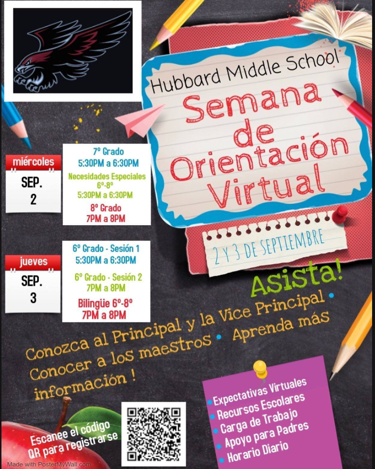 Hubbard Middle School Virtual Orientation Week TAPinto