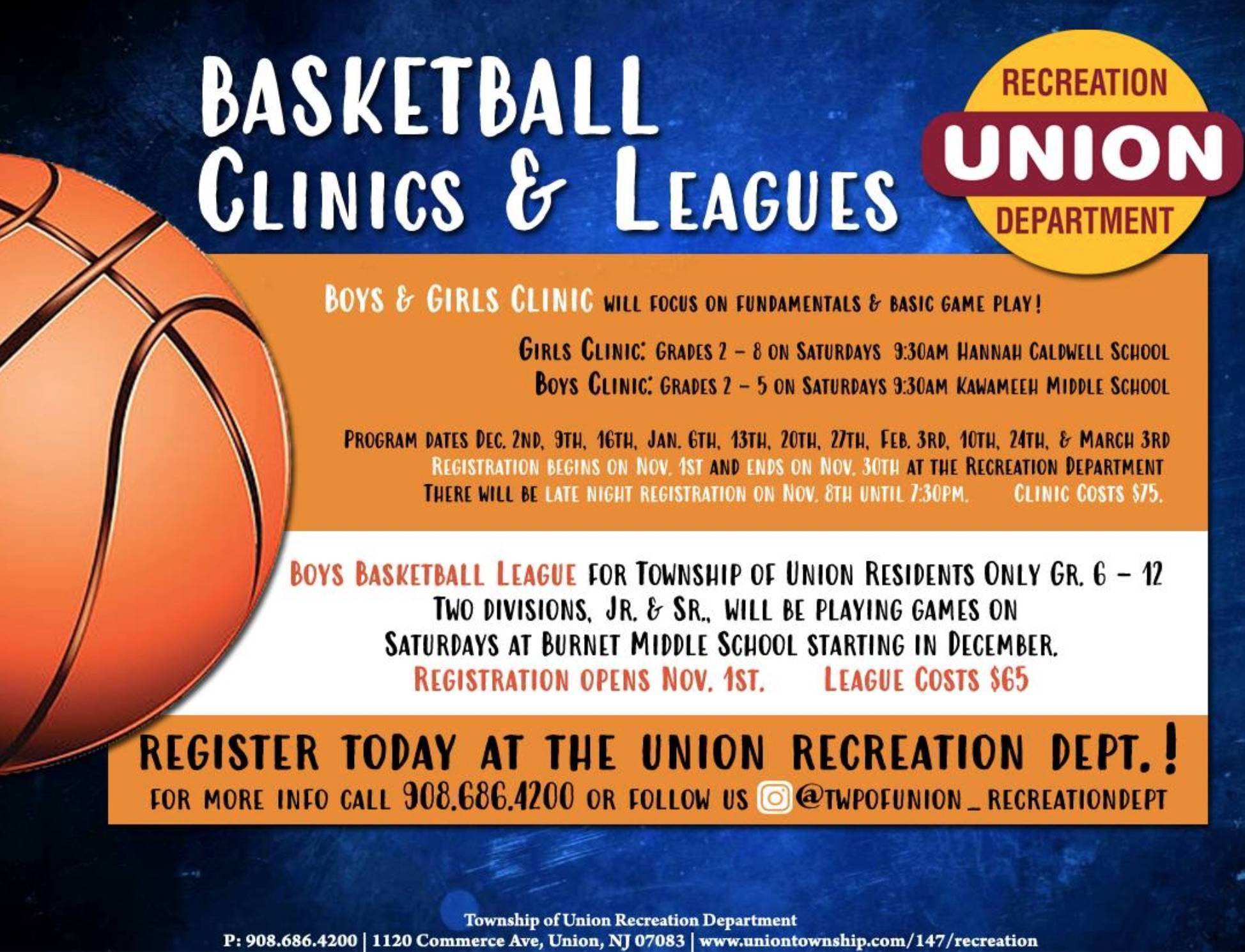 Union's Basketball Clinics and Leagues Scheduled Union NJ News TAPinto