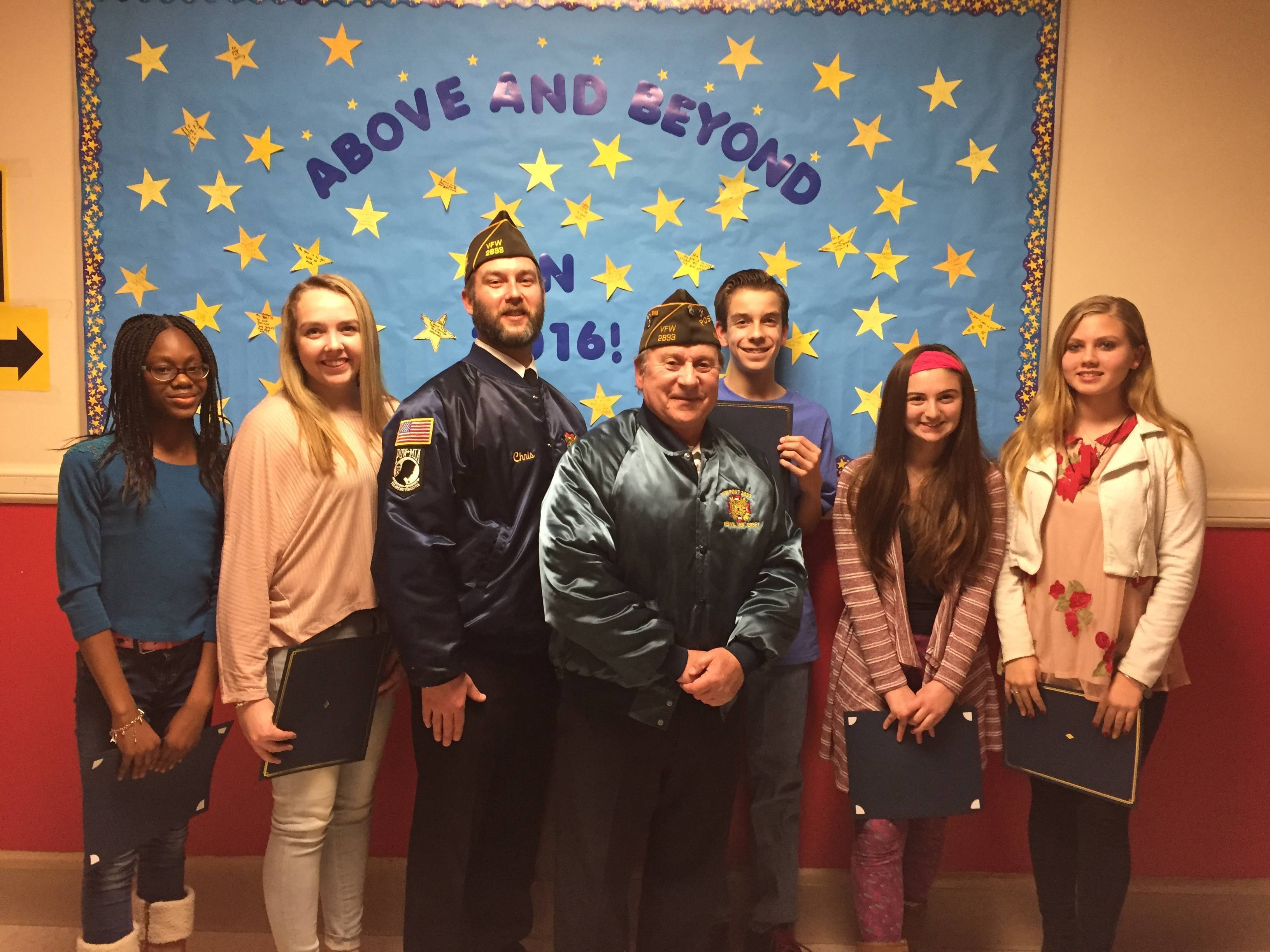 Local Vfw Celebrates Patriots Pen And Voice Of Democracy Essay Winners Tapinto