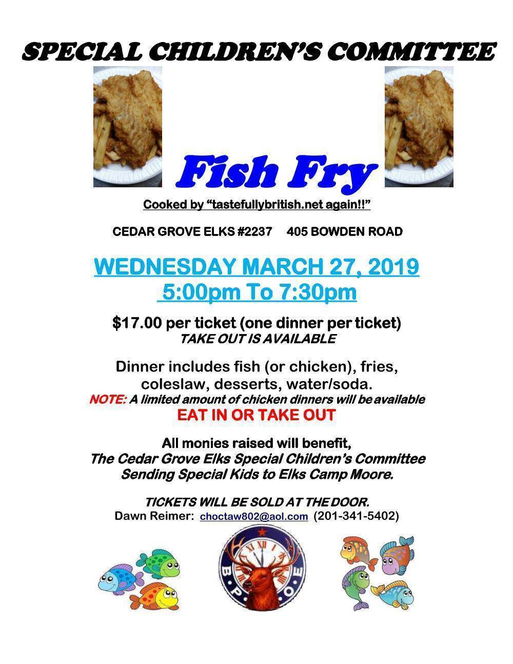 Cedar Grove Elks's Fish Fry TAPinto