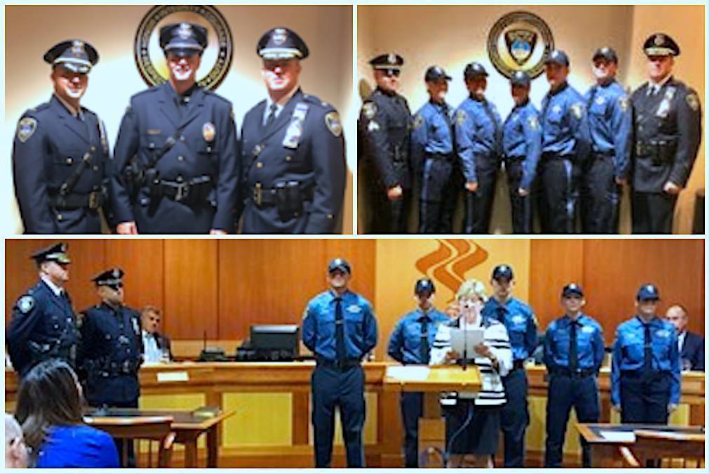 New In Blue Alesandro Joins Summit P D Force Five Auxiliary Officers Also Sworn In Summit