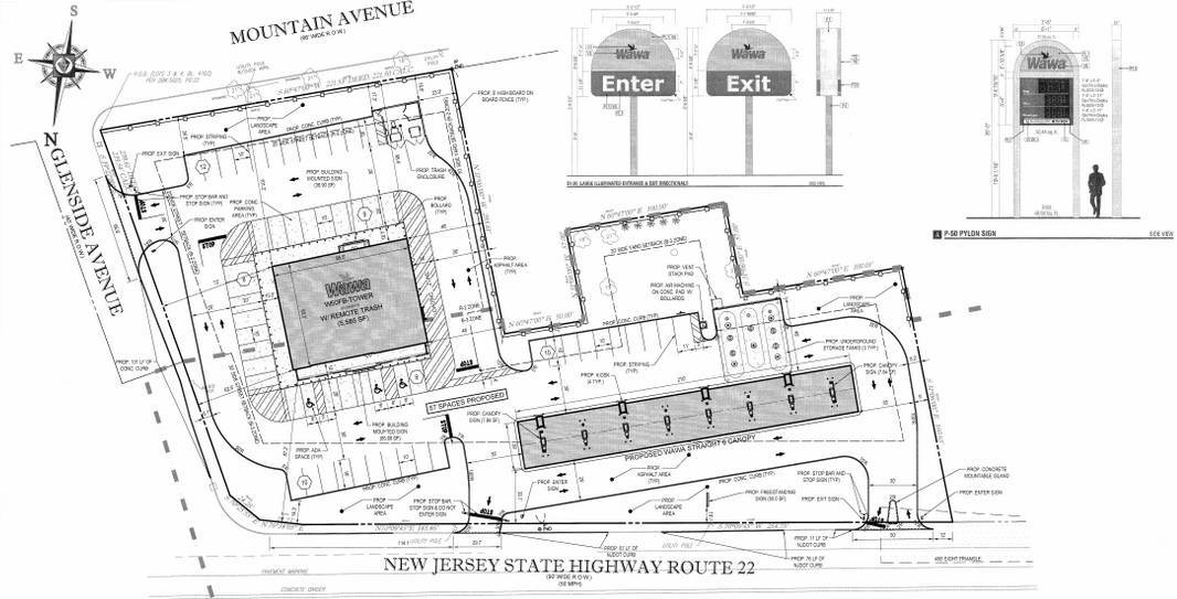 WAWA Plan to Be Discussed at Scotch Plains Zoning Board on April 30 at