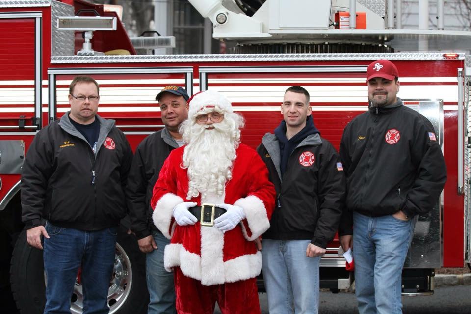 Roselle Park Fire Department Delivers Santa and Toys to Good Girls and