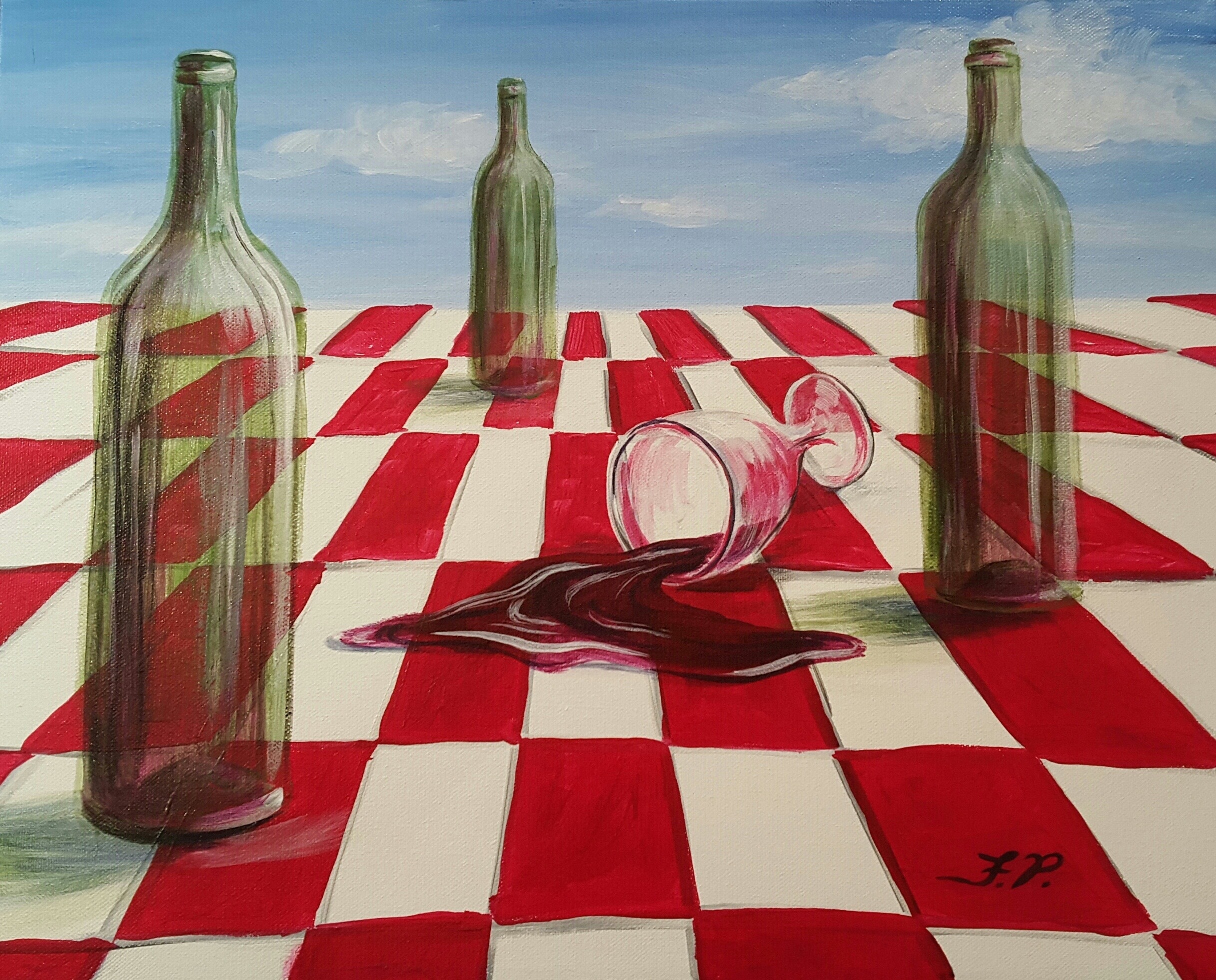 Amateur Paint and Sip Class- Spilled Wine - TAPinto