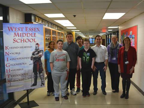 West Essex Middle School Students take on Thanksgiving Food Drive